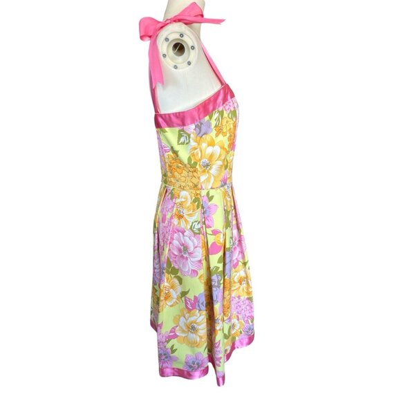 Sara Campbell Sleeveless Floral Fit & Flare Dress Women's Sz 8 - Picture 6 of 11